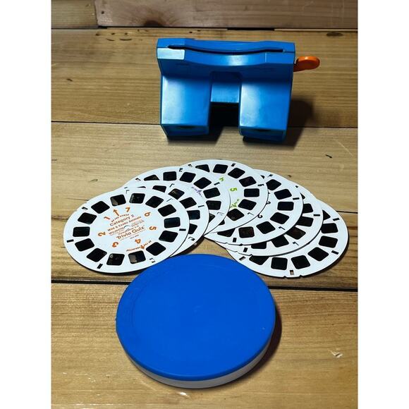VTG Viewmaster blue model G View Master Viewer Toy Stereoscope w/ 7 slides &case - Picture 2 of 6